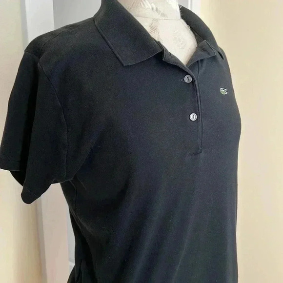 LaCoste Izod black knit pull over S/M - Picture 3 of 7